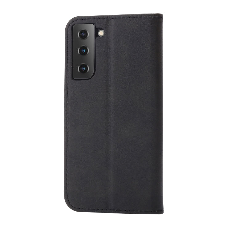 For Samsung Galaxy S25 5G Embossed Happy Cat Pattern Flip Leather Phone Case(Black) by buy2fix