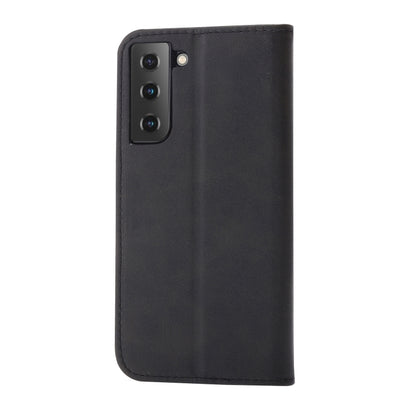 For Samsung Galaxy S25 5G Embossed Happy Cat Pattern Flip Leather Phone Case(Black) by buy2fix