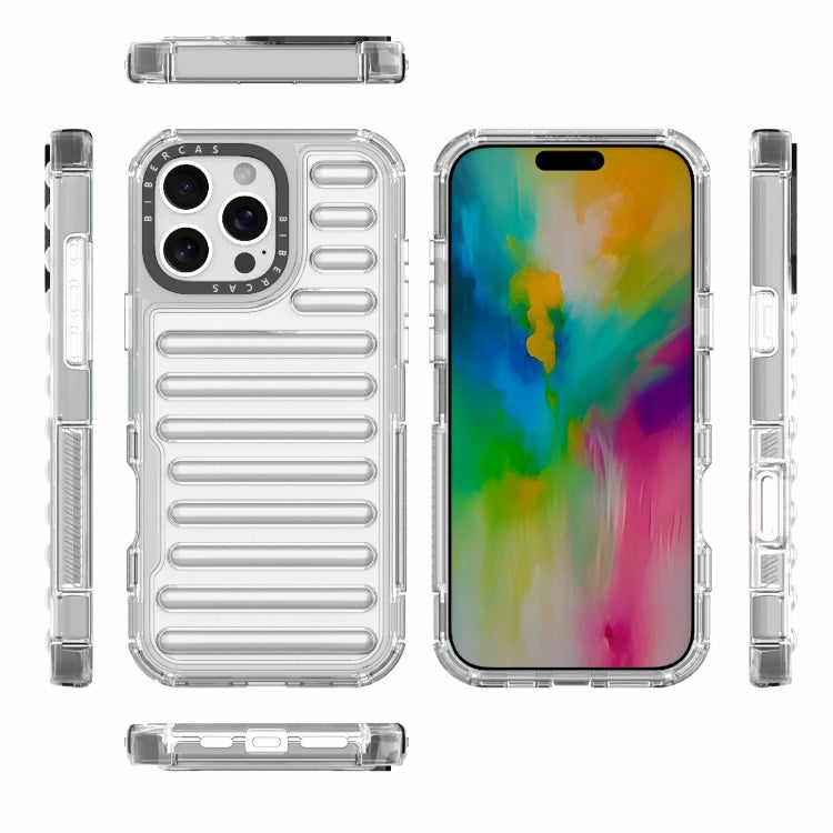 For iPhone 16 Pro Max High Transparency TPU Hybrid PC Airbag Phone Case(Transparent) by buy2fix