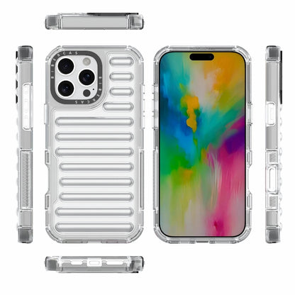 For iPhone 16 Pro Max High Transparency TPU Hybrid PC Airbag Phone Case(Transparent) by buy2fix