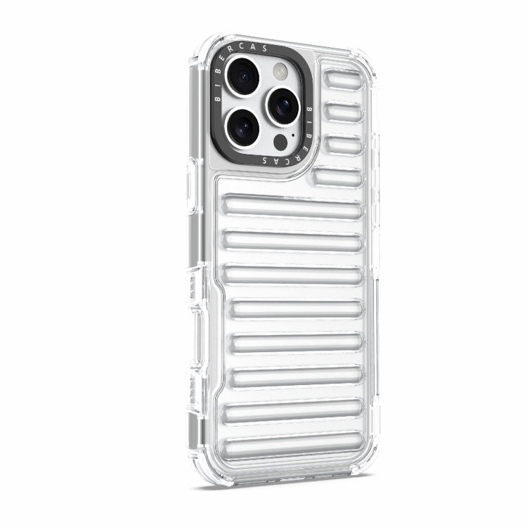 For iPhone 16 Pro Max High Transparency TPU Hybrid PC Airbag Phone Case(Transparent) by buy2fix