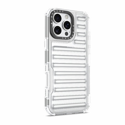 For iPhone 16 Pro Max High Transparency TPU Hybrid PC Airbag Phone Case(Transparent) by buy2fix