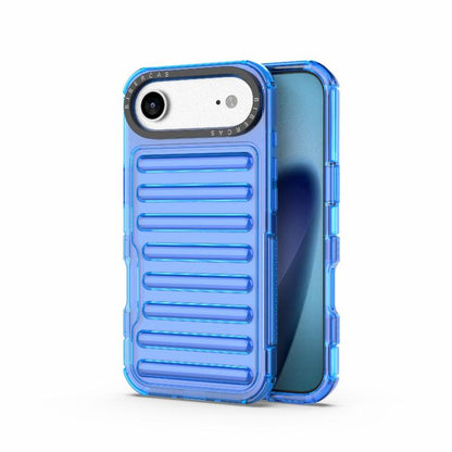 For iPhone Air High Transparency TPU Hybrid PC Airbag Phone Case(Transparent Blue) - iPhone Air Cases by buy2fix | Online Shopping UK | buy2fix