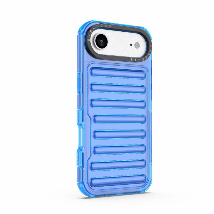For iPhone Air High Transparency TPU Hybrid PC Airbag Phone Case(Transparent Blue) - iPhone Air Cases by buy2fix | Online Shopping UK | buy2fix