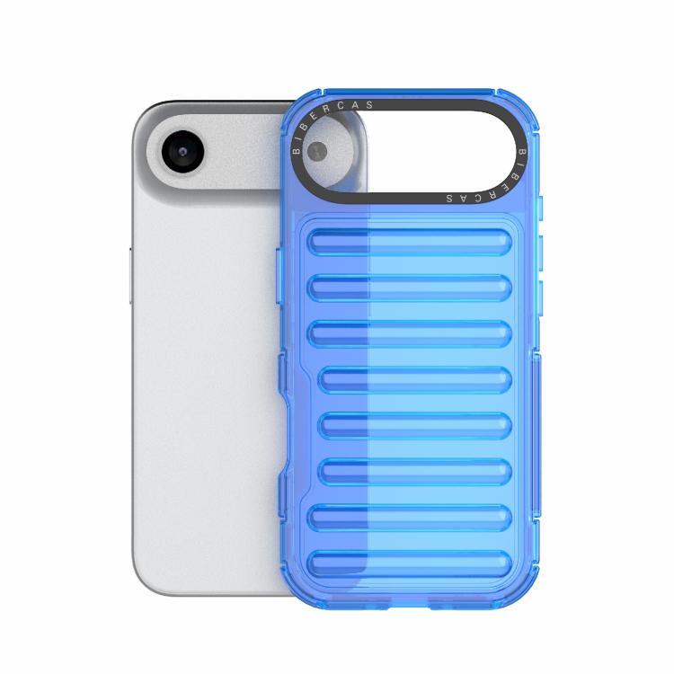 For iPhone Air High Transparency TPU Hybrid PC Airbag Phone Case(Transparent Blue) - iPhone Air Cases by buy2fix | Online Shopping UK | buy2fix