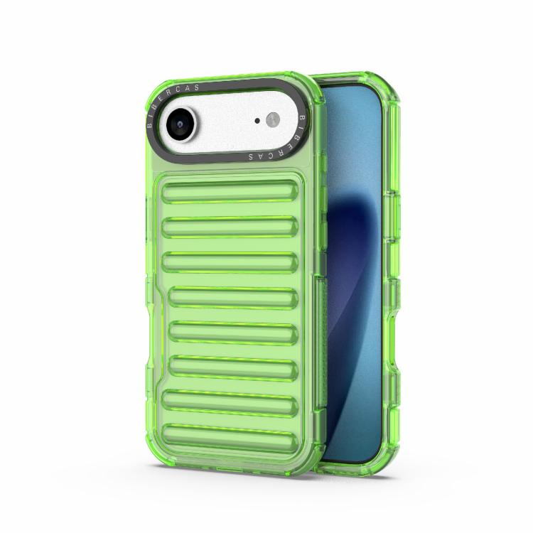 For iPhone Air High Transparency TPU Hybrid PC Airbag Phone Case(Transparent Green) - iPhone Air Cases by buy2fix | Online Shopping UK | buy2fix