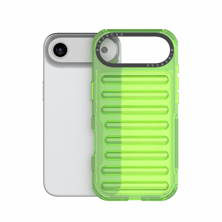 For iPhone Air High Transparency TPU Hybrid PC Airbag Phone Case(Transparent Green) - iPhone Air Cases by buy2fix | Online Shopping UK | buy2fix