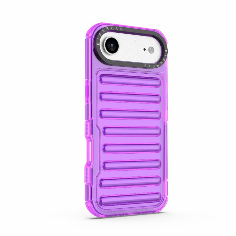 For iPhone Air High Transparency TPU Hybrid PC Airbag Phone Case(Transparent Purple) - iPhone Air Cases by buy2fix | Online Shopping UK | buy2fix