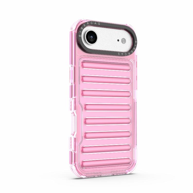 For iPhone Air High Transparency TPU Hybrid PC Airbag Phone Case(Pink) - iPhone Air Cases by buy2fix | Online Shopping UK | buy2fix