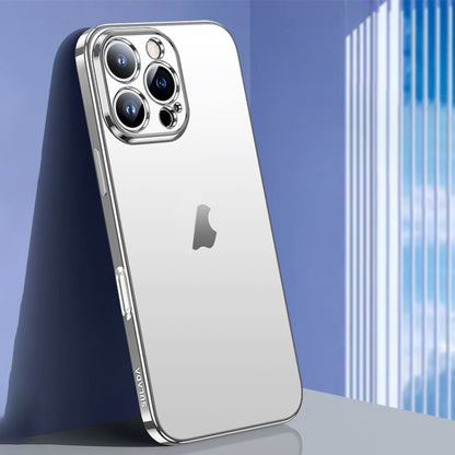 For iPhone 16 Pro Max SULADA Natural Color Series Electroplating Frosted TPU Phone Case(Silver) by SULADA