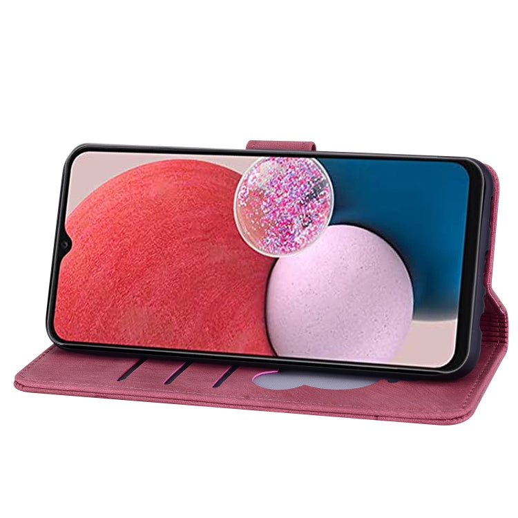 For Google Pixel 10 / 9 / 9 Pro Cartoon Sakura Cat Embossed Leather Phone Case(Red) by buy2fix