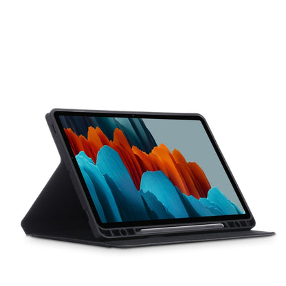 For Samsung Galaxy Tab S8+ / Tab S8 Plus / Tab S7 FE / Tab S7+ T970/T976B TPU Front Support Horizontal Flip Leather Case with Holder & Pen Slot & Sleep / Wake-up Function(Black) by buy2fix