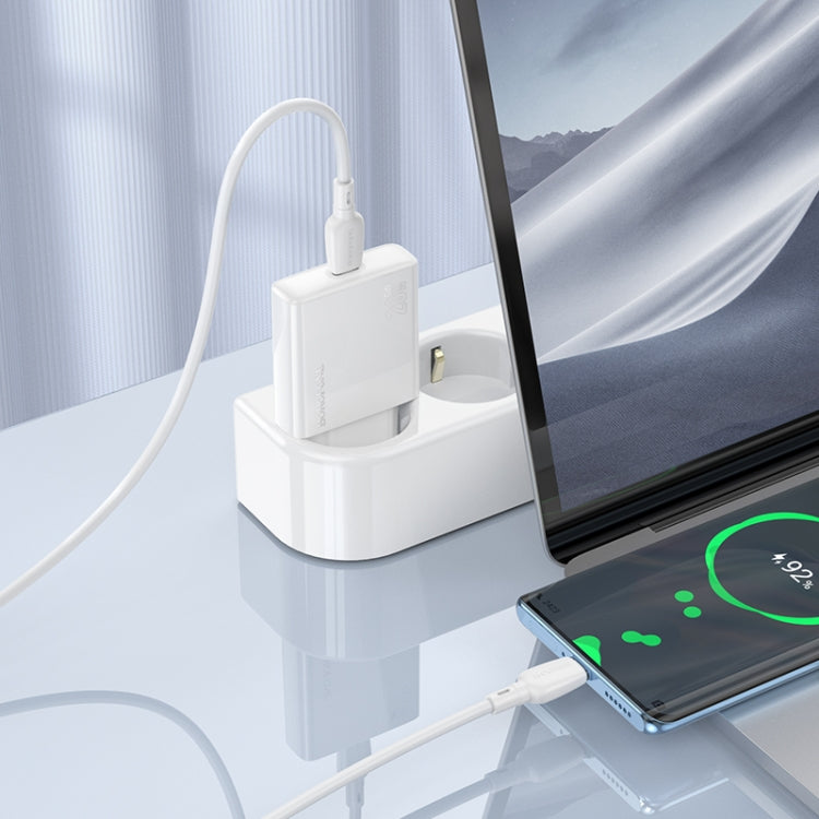 BOROFONE BN23 PD 20W Type-C Charger with 1m Type-C to Type-C Cable Set, Plug Type:EU Plug(White) - USB Charger by Borofone | Online Shopping UK | buy2fix