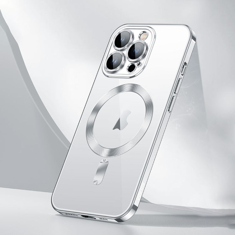 For iPhone 16 Pro Max SULADA MagSafe Plating TPU Shockproof Phone Soft Case(Silver) by SULADA