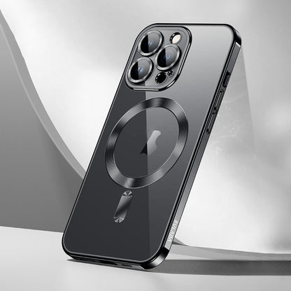 For iPhone 16 Pro Max SULADA MagSafe Plating TPU Shockproof Phone Soft Case(Black) by SULADA