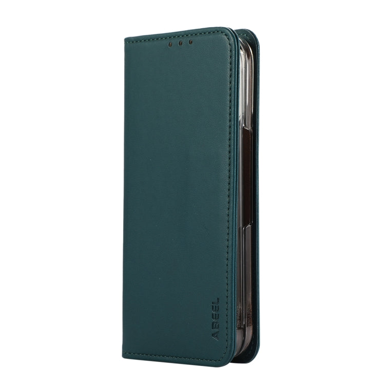For Google Pixel 9 Pro Fold ABEEL RFID Magnetic Flip Leather Phone Case(Green) by buy2fix