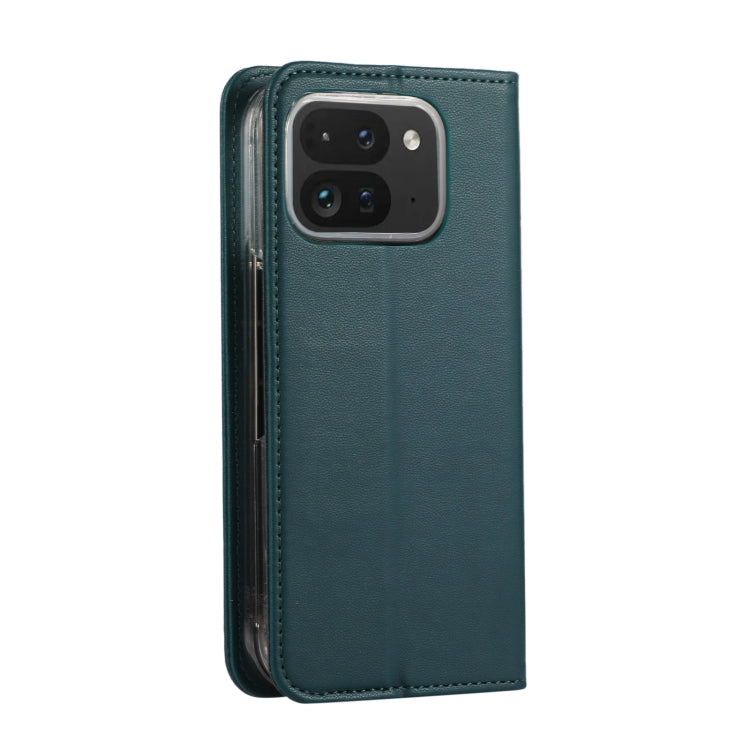 For Google Pixel 9 Pro Fold ABEEL RFID Magnetic Flip Leather Phone Case(Green) by buy2fix