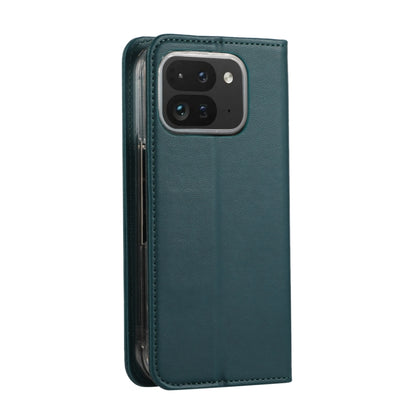For Google Pixel 9 Pro Fold ABEEL RFID Magnetic Flip Leather Phone Case(Green) by buy2fix