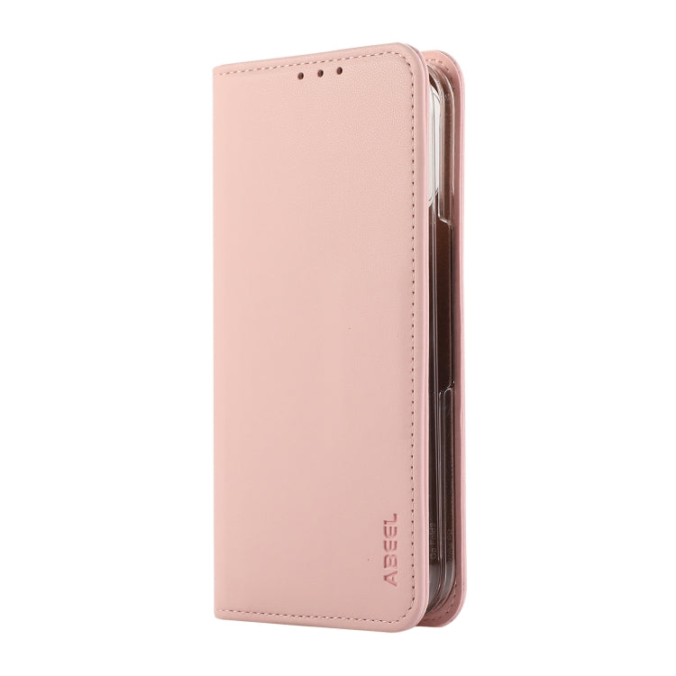 For Google Pixel 9 Pro Fold ABEEL RFID Magnetic Flip Leather Phone Case(Pink) by buy2fix