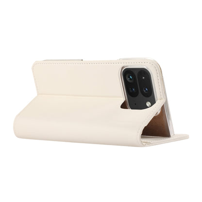 For Google Pixel 9 Pro Fold ABEEL RFID Magnetic Flip Leather Phone Case(White) by buy2fix