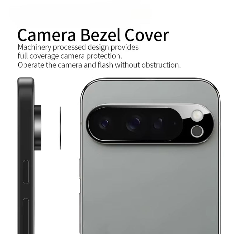 For Google Pixel 9 Pro 3D 9H Camera Lens Tempered Glass Film(Black) by buy2fix
