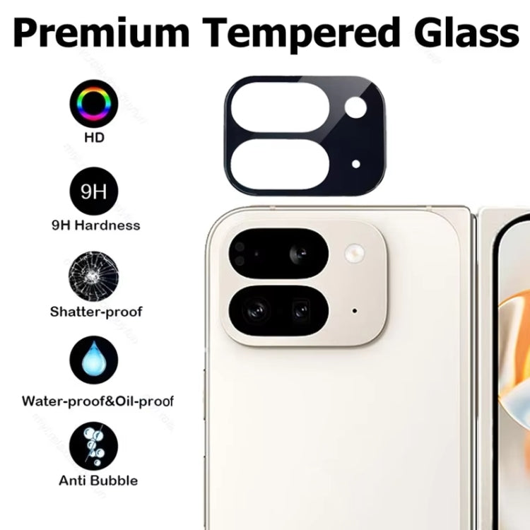For Google Pixel 9 Pro Fold 3D 9H Camera Lens Tempered Glass Film(Black) by buy2fix