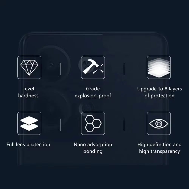 For Google Pixel 9 Pro Fold 3D 9H Camera Lens Tempered Glass Film(Black) by buy2fix