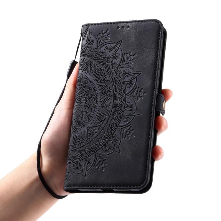 For iPhone 16e Skin Feel Totem Embossed Leather Phone Case(Black) - iPhone 16e Cases by buy2fix | Online Shopping UK | buy2fix