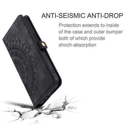 For Samsung Galaxy S25 5G Skin Feel Totem Embossed Leather Phone Case(Black) by buy2fix