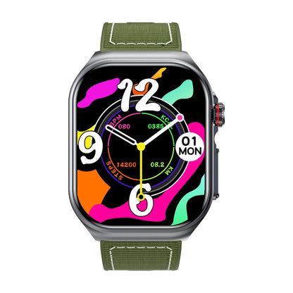 ET585 2.04 inch Nylon Strap IP68 Waterproof Smart Watch, Support ECG / Blood Composition Measurement(Green) by buy2fix