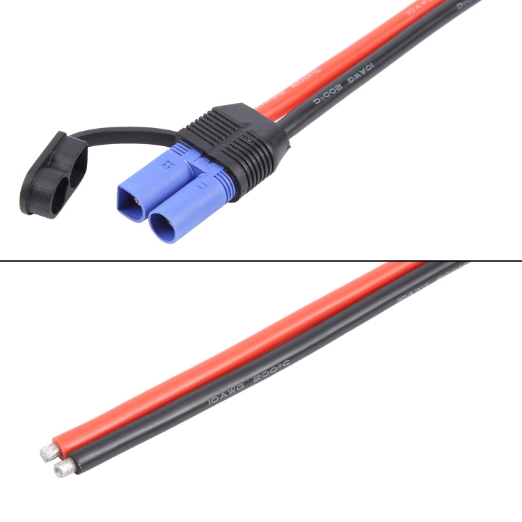 EC5 Male Connector Cable Car Power Emergency Start Silicone Soft Cable, Length:30cm by buy2fix