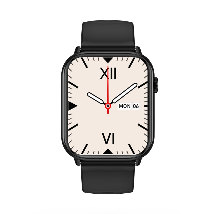 HD15 1.75 inch Silicone Strap IP68 Waterproof Smart Watch, Support Sedentary Reminder / Sleep Monitoring(Black) by buy2fix