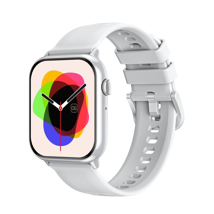 HD15 1.75 inch Silicone Strap IP68 Waterproof Smart Watch, Support Sedentary Reminder / Sleep Monitoring(Silver) by buy2fix