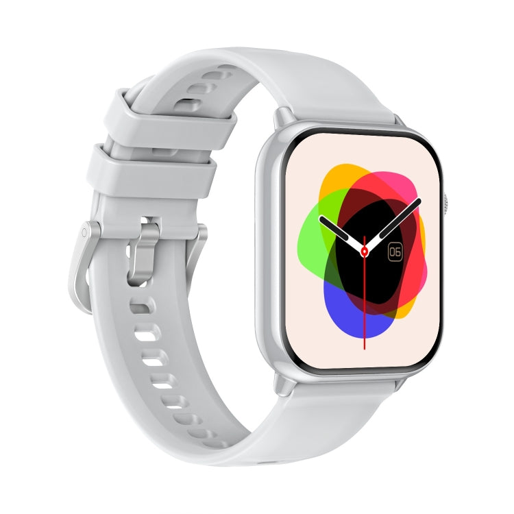 HD15 1.75 inch Silicone Strap IP68 Waterproof Smart Watch, Support Sedentary Reminder / Sleep Monitoring(Silver) by buy2fix