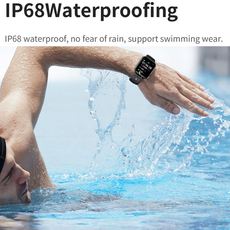 HD15 1.75 inch Silicone Strap IP68 Waterproof Smart Watch, Support Sedentary Reminder / Sleep Monitoring(Silver) by buy2fix