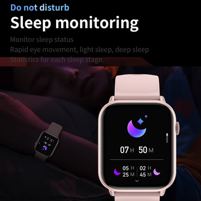 HD15 1.75 inch Silicone Strap IP68 Waterproof Smart Watch, Support Sedentary Reminder / Sleep Monitoring(Black) by buy2fix