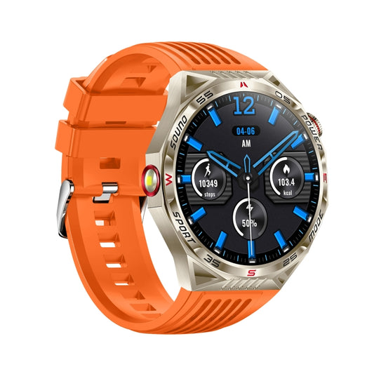 HT28 1.85 inch Silicone Strap IP68 Waterproof Smart Watch, Support Sleep Monitoring(Orange) by buy2fix