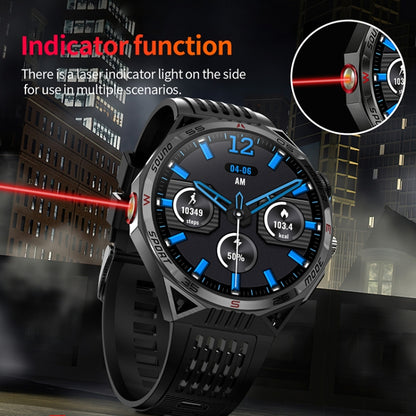 HT28 1.85 inch Silicone Strap IP68 Waterproof Smart Watch, Support Sleep Monitoring(Black) by buy2fix