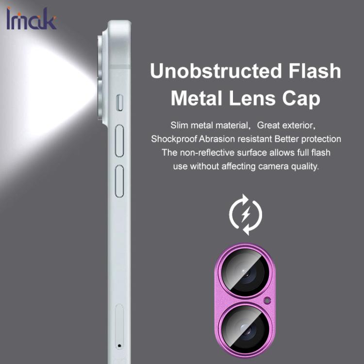 For iPhone 17 IMAK Metal Armor Premium Camera Protector Film(Light Blue) - iPhone 17 Cases by imak | Online Shopping UK | buy2fix