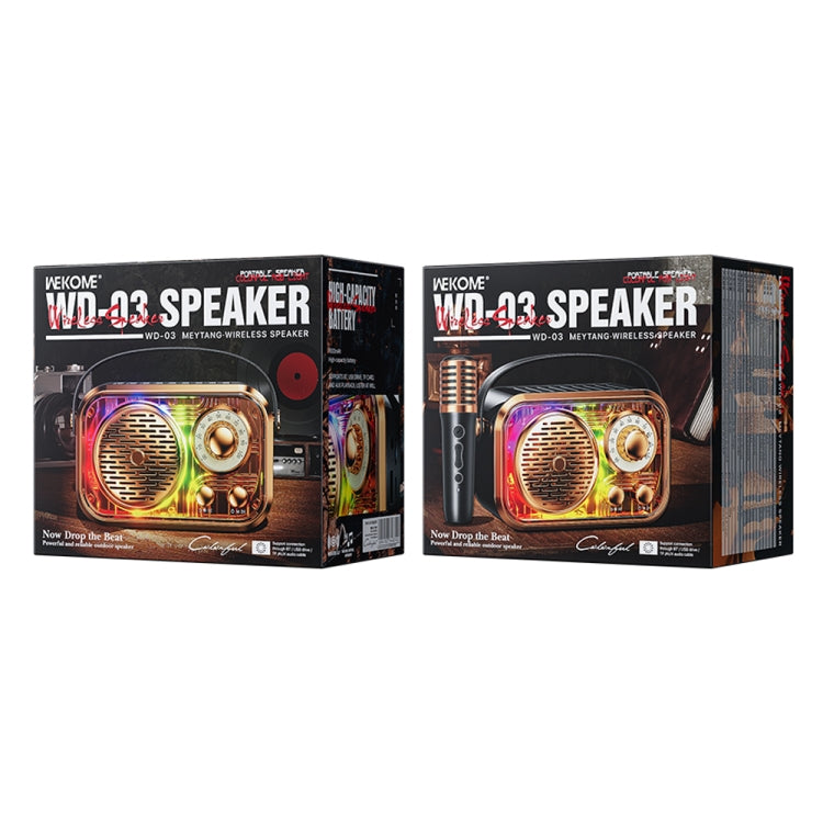 WK WD-03 Honey Portable Mini Bluetooth Speaker with RGB Light(Black) - Mini Speaker by WK | Online Shopping UK | buy2fix