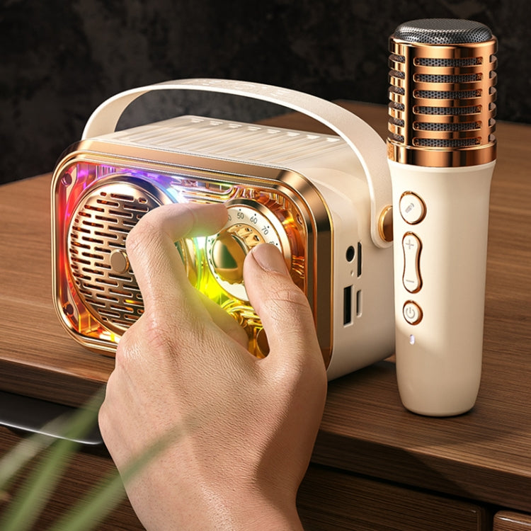 WK WD-03 Honey Portable Mini Bluetooth Speaker with RGB Light(Beige) - Mini Speaker by WK | Online Shopping UK | buy2fix