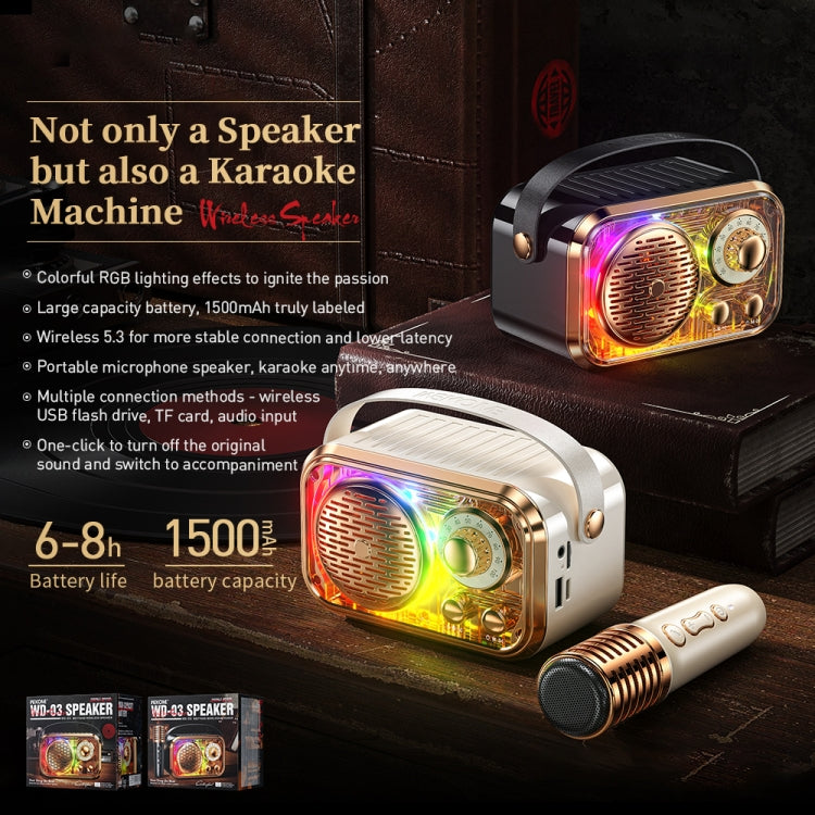WK WD-03 Honey Portable Mini Bluetooth Speaker with RGB Light(Beige) - Mini Speaker by WK | Online Shopping UK | buy2fix