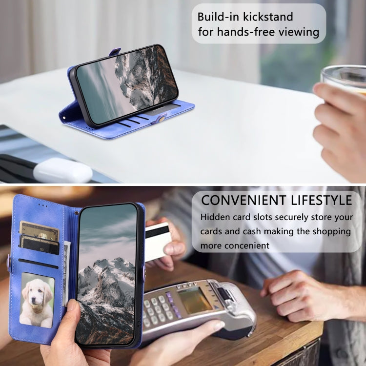 For Google Pixel 9 / 9 Pro Skin Feel Totem Embossed Leather Phone Case(Purple) by buy2fix