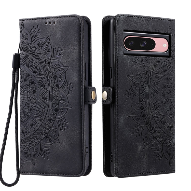 For Google Pixel 9 / 9 Pro Skin Feel Totem Embossed Leather Phone Case(Black) by buy2fix