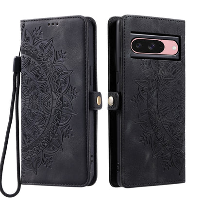 For Google Pixel 9 / 9 Pro Skin Feel Totem Embossed Leather Phone Case(Black) by buy2fix
