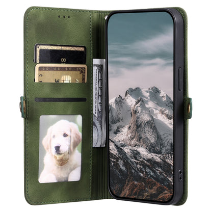 For Google Pixel 9 Pro XL Skin Feel Totem Embossed Leather Phone Case(Deep Green) by buy2fix