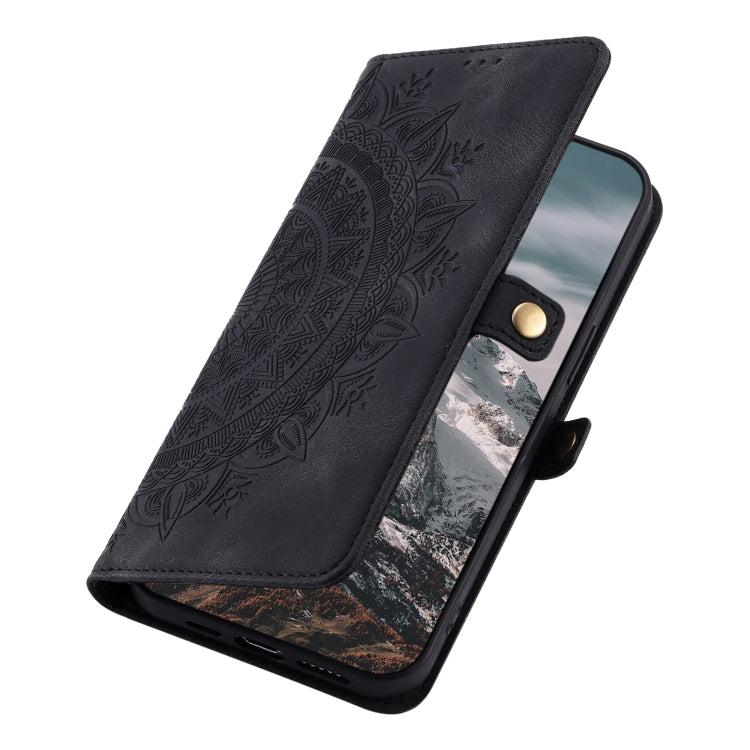For Google Pixel 9 Pro XL Skin Feel Totem Embossed Leather Phone Case(Black) by buy2fix
