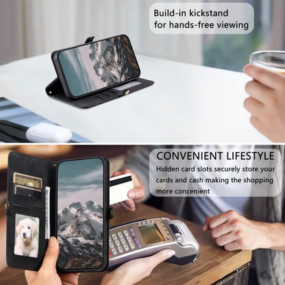 For Google Pixel 9 Pro XL Skin Feel Totem Embossed Leather Phone Case(Black) by buy2fix