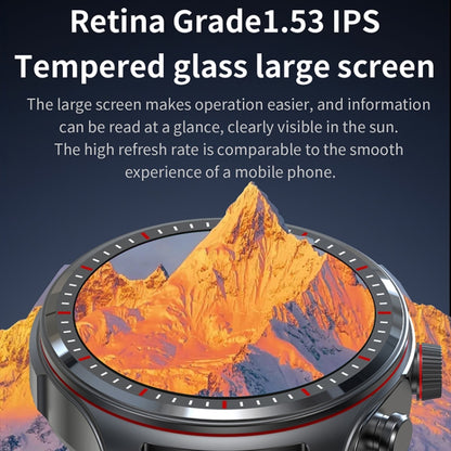 LC19 1.53 inch 2 in 1 Bluetooth Earphone IP67 Waterproof Smart Watch, Support Sleep Monitoring(Black Silver) by buy2fix