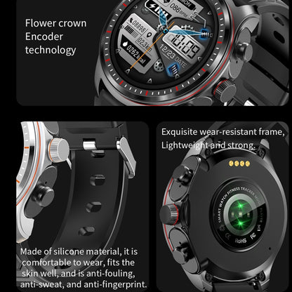 LC19 1.53 inch 2 in 1 Bluetooth Earphone IP67 Waterproof Smart Watch, Support Sleep Monitoring(Black) by buy2fix